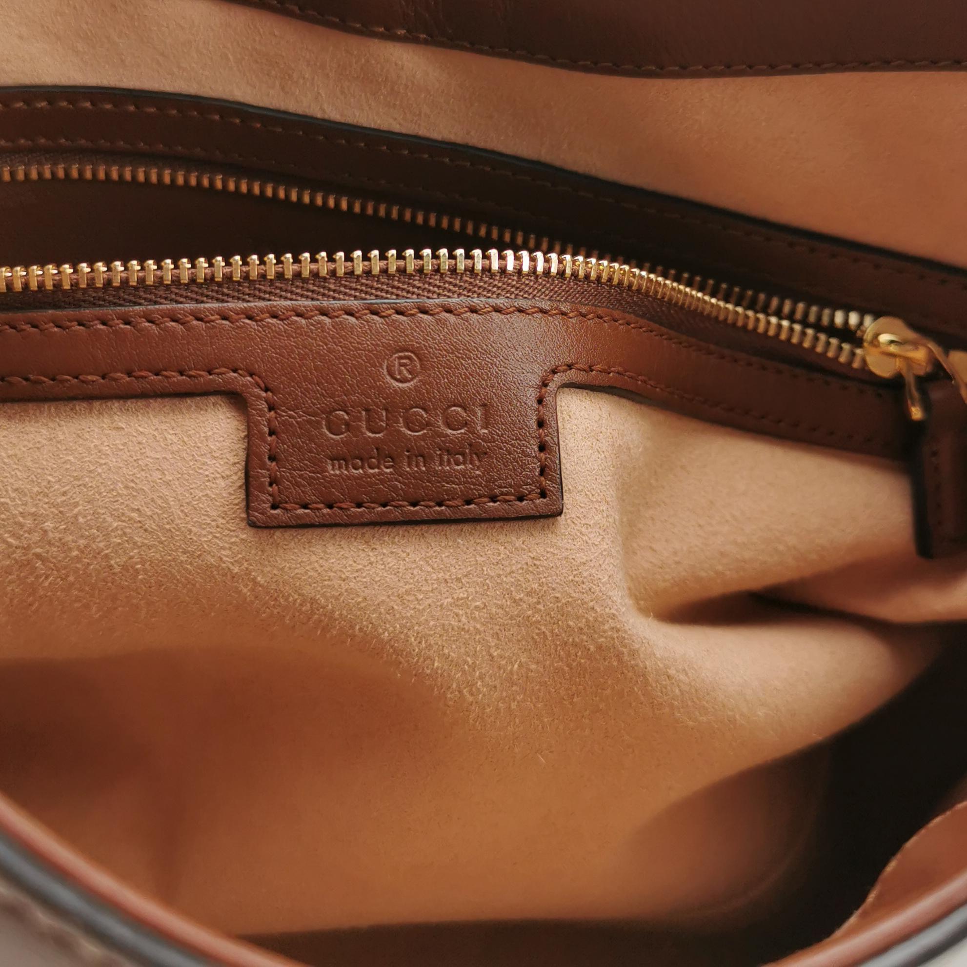 Gucci Padlock Chain Shoulder Bag GG Coated Canvas with Leather Medium — photo 8 of 16