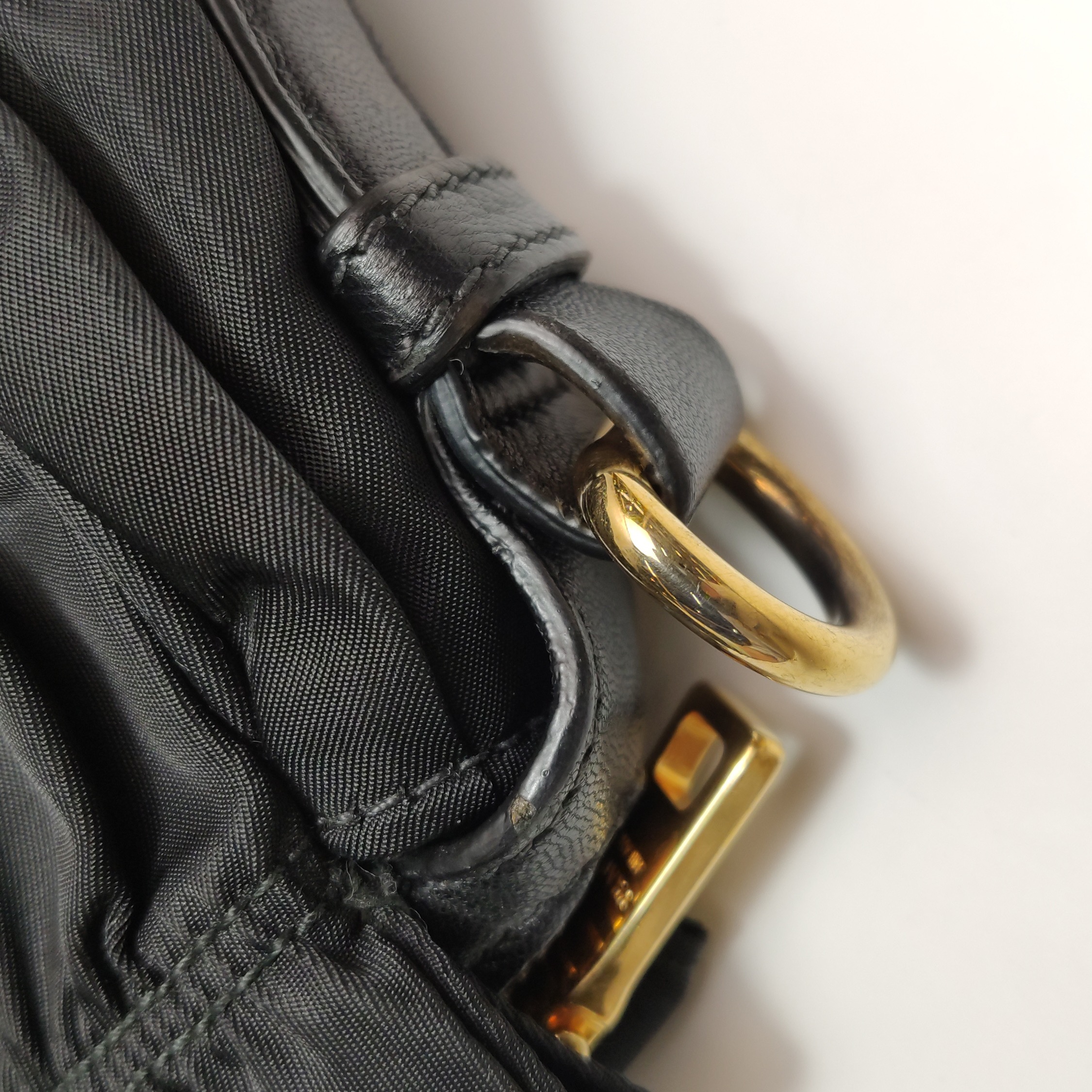 Prada Gaufre Convertible Tote Leather and Tessuto Large — photo 21 of 25