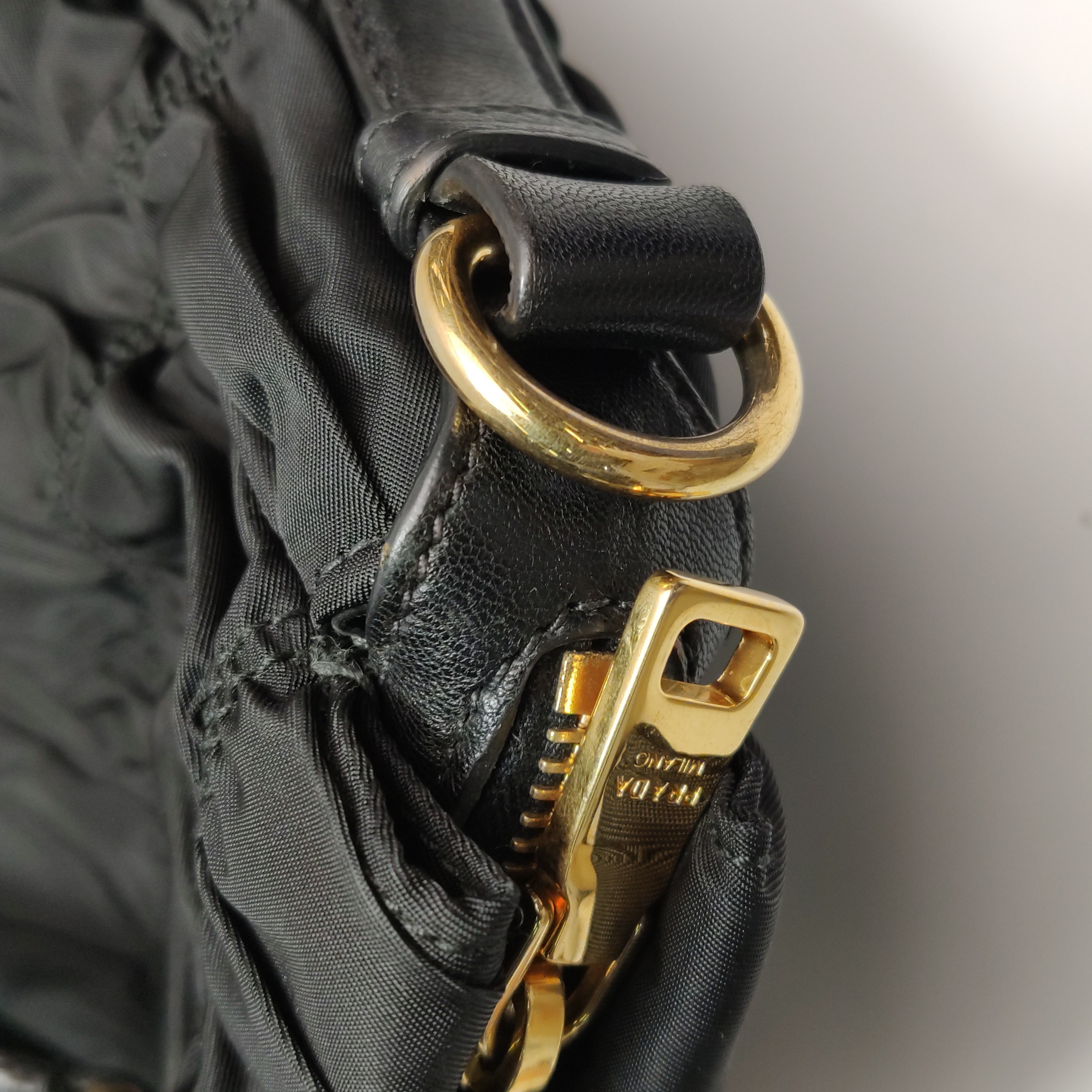 Prada Gaufre Convertible Tote Leather and Tessuto Large — photo 12 of 25
