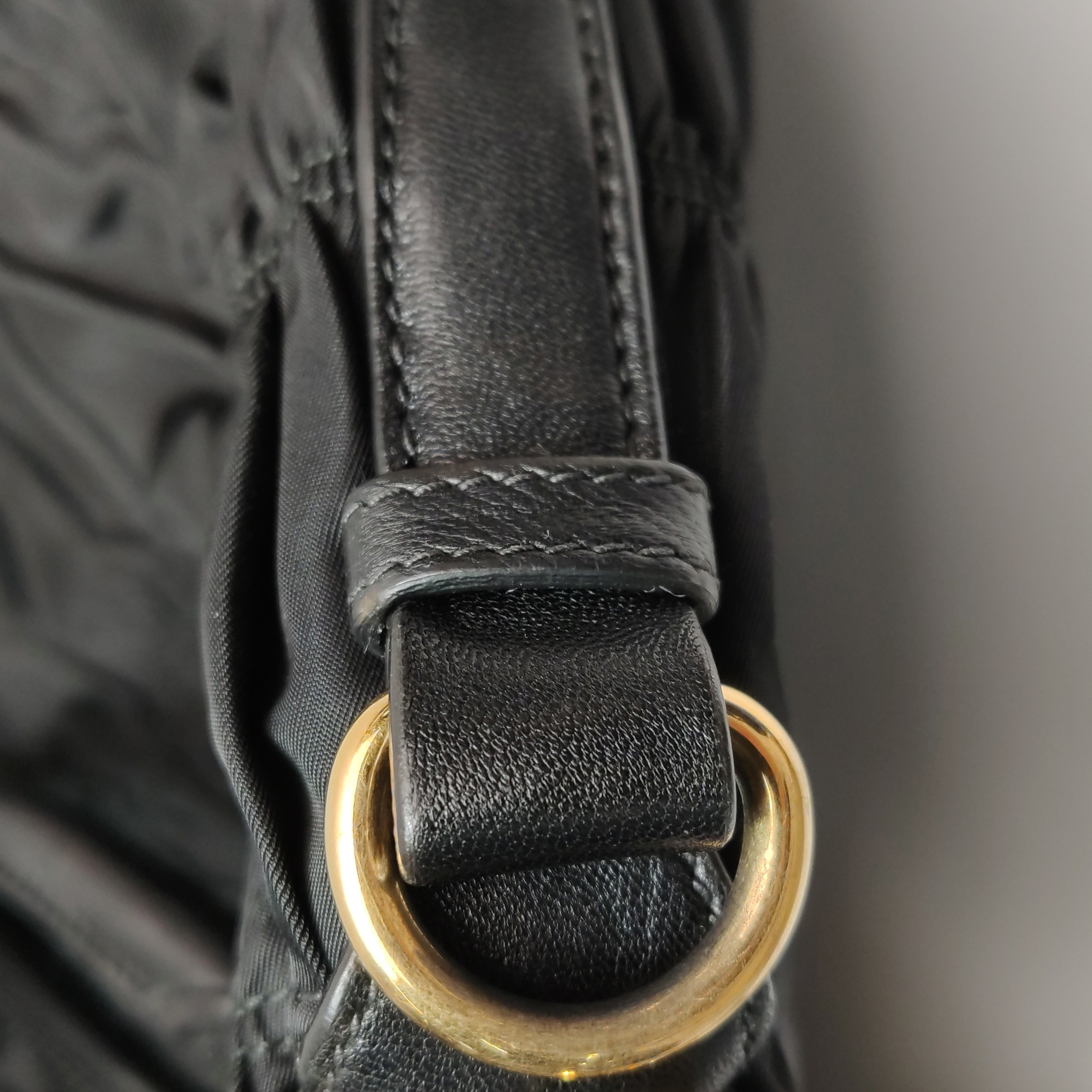 Prada Gaufre Convertible Tote Leather and Tessuto Large — photo 13 of 25