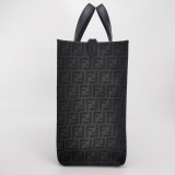 Fendi Convertible Open Tote Zucca Jacquard Fabric and Leather Large — thumbnail 3