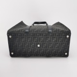 Fendi Convertible Open Tote Zucca Jacquard Fabric and Leather Large — thumbnail 6