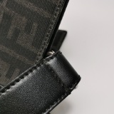Fendi Convertible Open Tote Zucca Jacquard Fabric and Leather Large — thumbnail 12