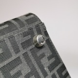 Fendi Convertible Open Tote Zucca Jacquard Fabric and Leather Large — thumbnail 11