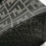 Fendi Convertible Open Tote Zucca Jacquard Fabric and Leather Large — thumbnail 14