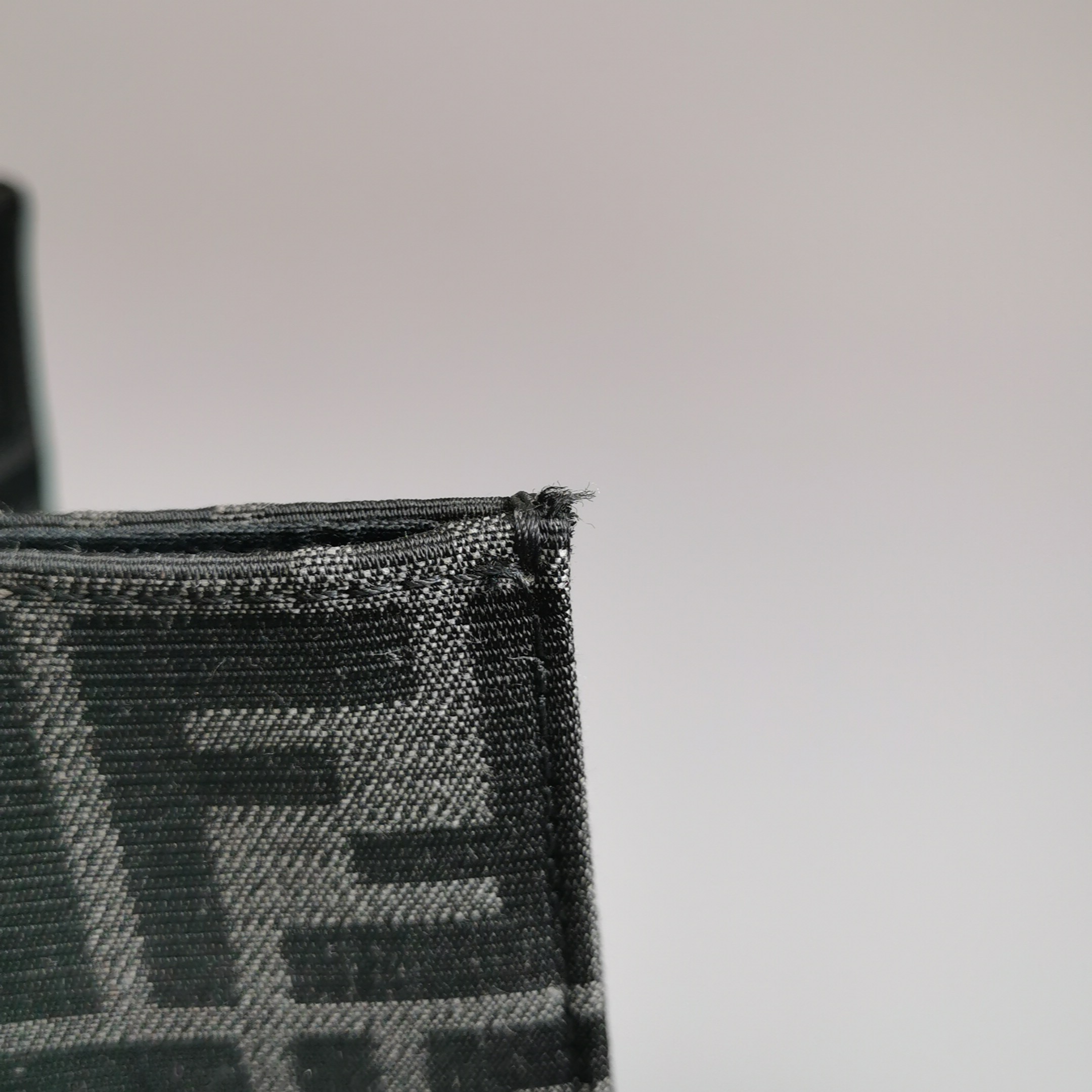 Fendi Convertible Open Tote Zucca Jacquard Fabric and Leather Large — photo 13 of 22