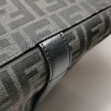 Fendi Convertible Open Tote Zucca Jacquard Fabric and Leather Large — thumbnail 18