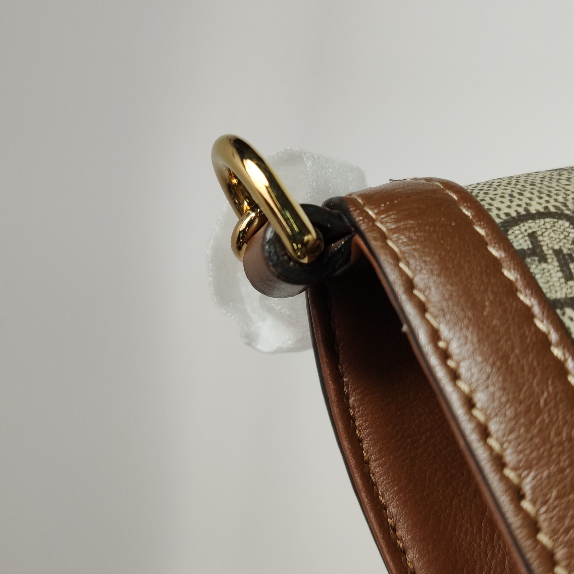 Gucci Padlock Chain Shoulder Bag GG Coated Canvas with Leather Medium — photo 10 of 12