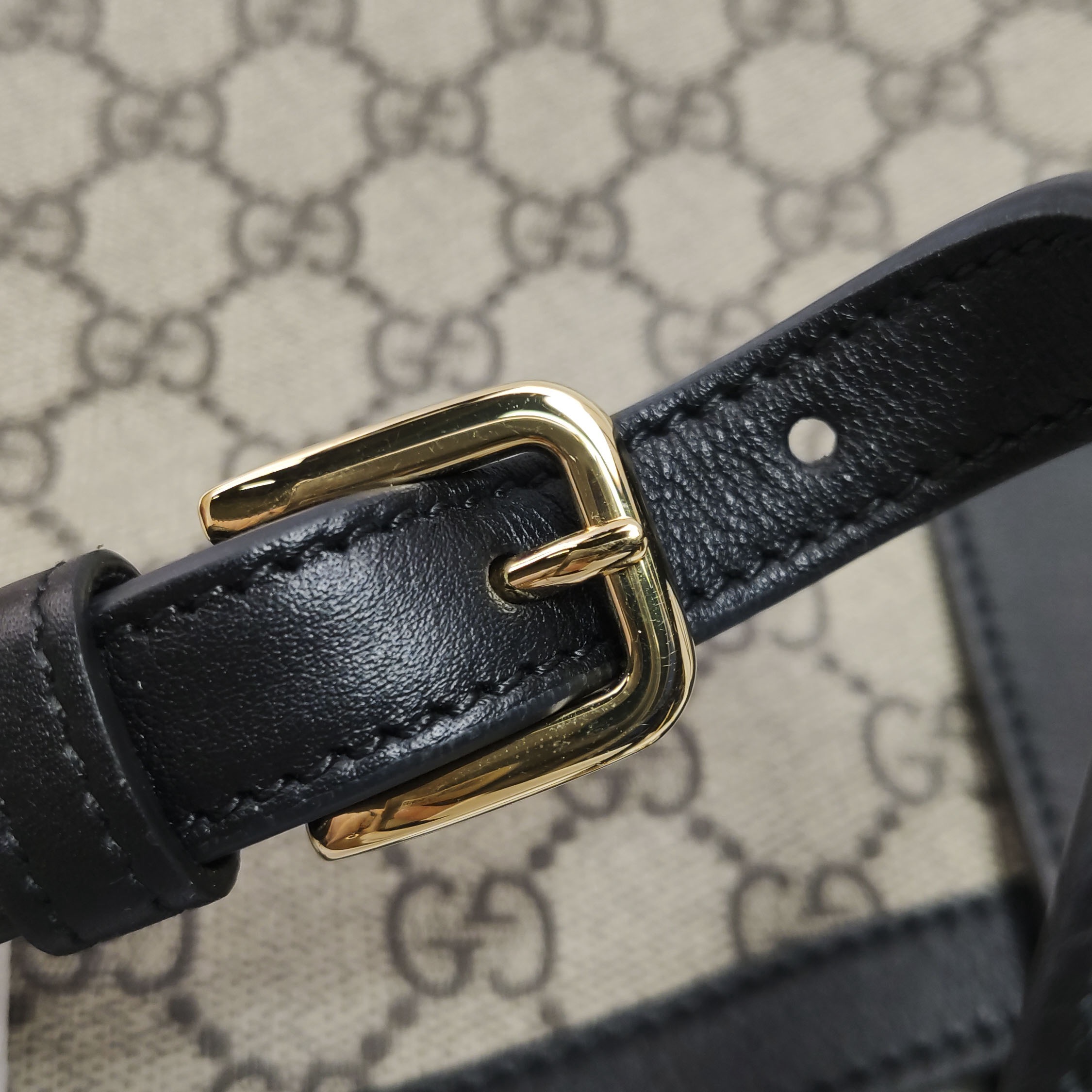 Gucci Padlock Chain Shoulder Bag GG Coated Canvas with Leather Medium — photo 11 of 12