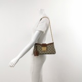 Gucci Padlock Chain Shoulder Bag GG Coated Canvas and Leather Small — thumbnail 2