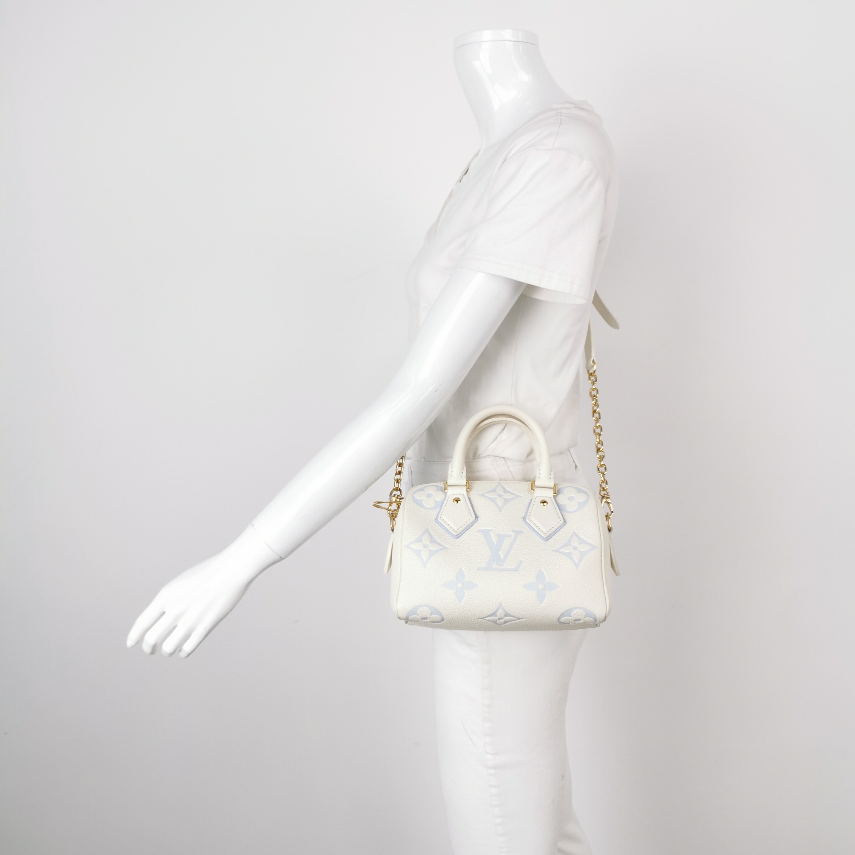 Louis Vuitton(LV) Speedy Bandouliere Bag Bicolor Monogram Empreinte Giant 20 — alternate view