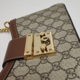 Gucci Padlock Chain Shoulder Bag GG Coated Canvas and Leather Small — thumbnail 10