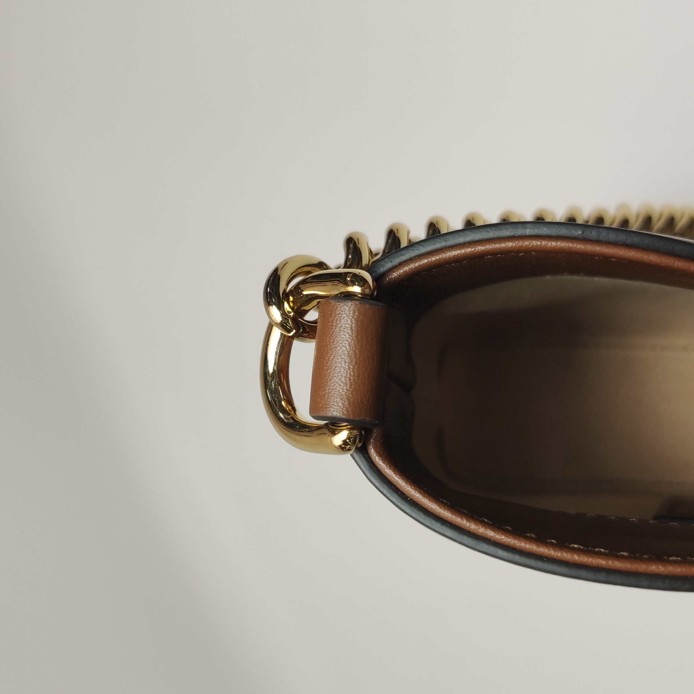 Gucci Padlock Chain Shoulder Bag GG Coated Canvas and Leather Small — photo 13 of 14