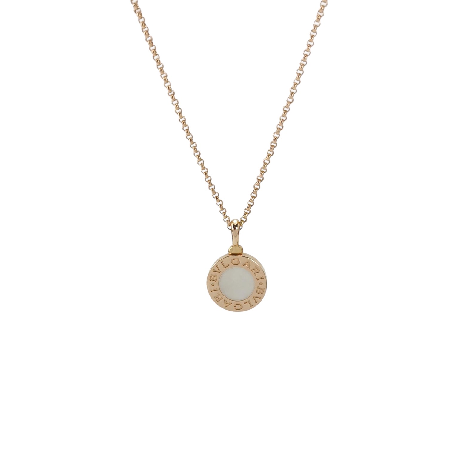  Bvlgari Pendant Necklace 18K Rose Gold with Mother of Pearl — photo 1 of 6