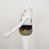 Gucci Padlock Saddle Shoulder Bag GG Coated Canvas and Leather Medium — thumbnail 2