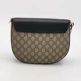 Gucci Padlock Saddle Shoulder Bag GG Coated Canvas and Leather Medium — thumbnail 3