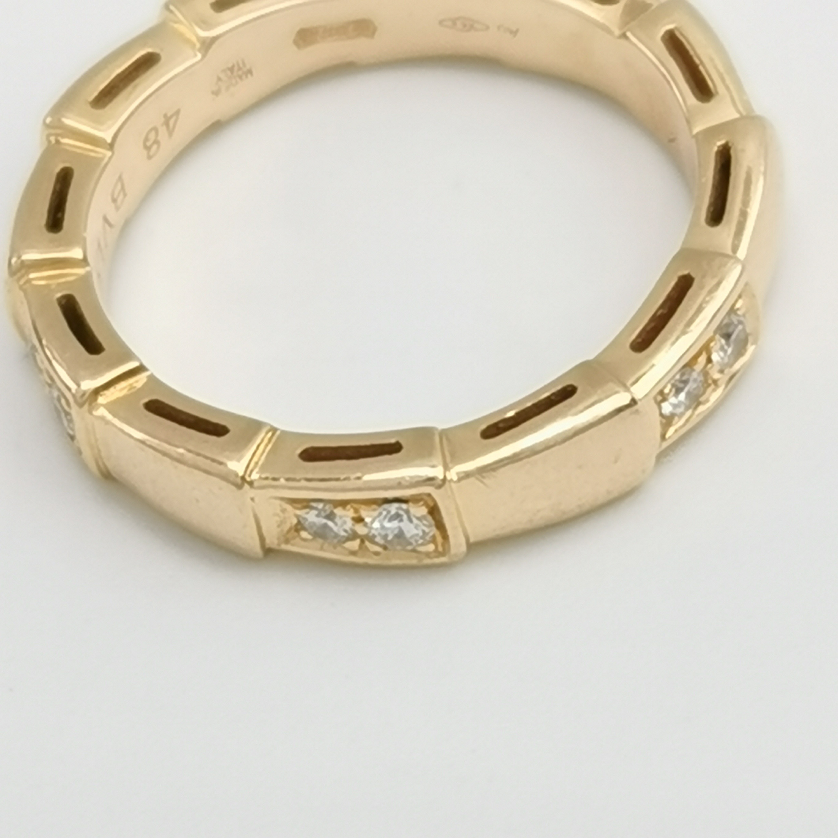 Bvlgari Serpenti Viper Ring 18K Rose Gold with Diamonds Size(HK) 9 — photo 7 of 7
