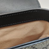 Gucci Padlock Saddle Shoulder Bag GG Coated Canvas and Leather Medium — thumbnail 9
