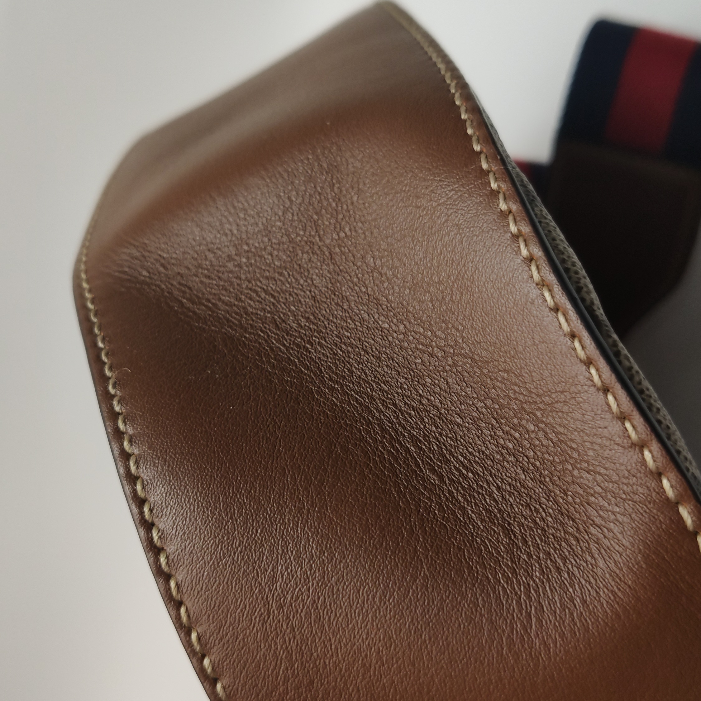 Gucci Padlock Saddle Shoulder Bag GG Coated Canvas and Leather Medium — photo 13 of 14