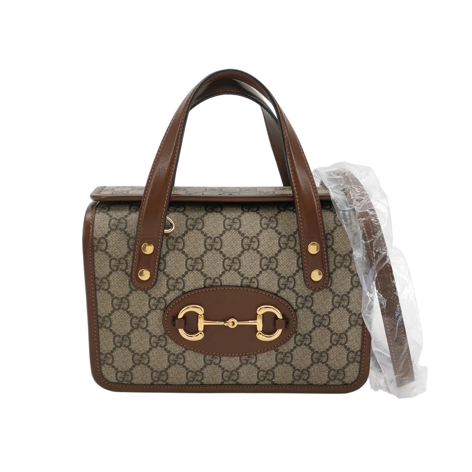 Gucci Horsebit 1955 Boston Bag GG Coated Canvas Mini — photo 1 of 23