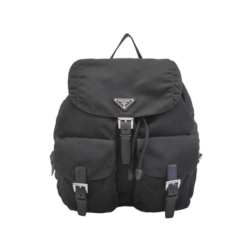 Prada Double Front Pocket Backpack Tessuto