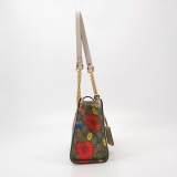 Gucci Padlock Chain Tote Flora GG Coated Canvas Small — thumbnail 4