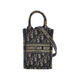 Dior Book Tote Phone Bag Oblique Canvas Mini — thumbnail 1