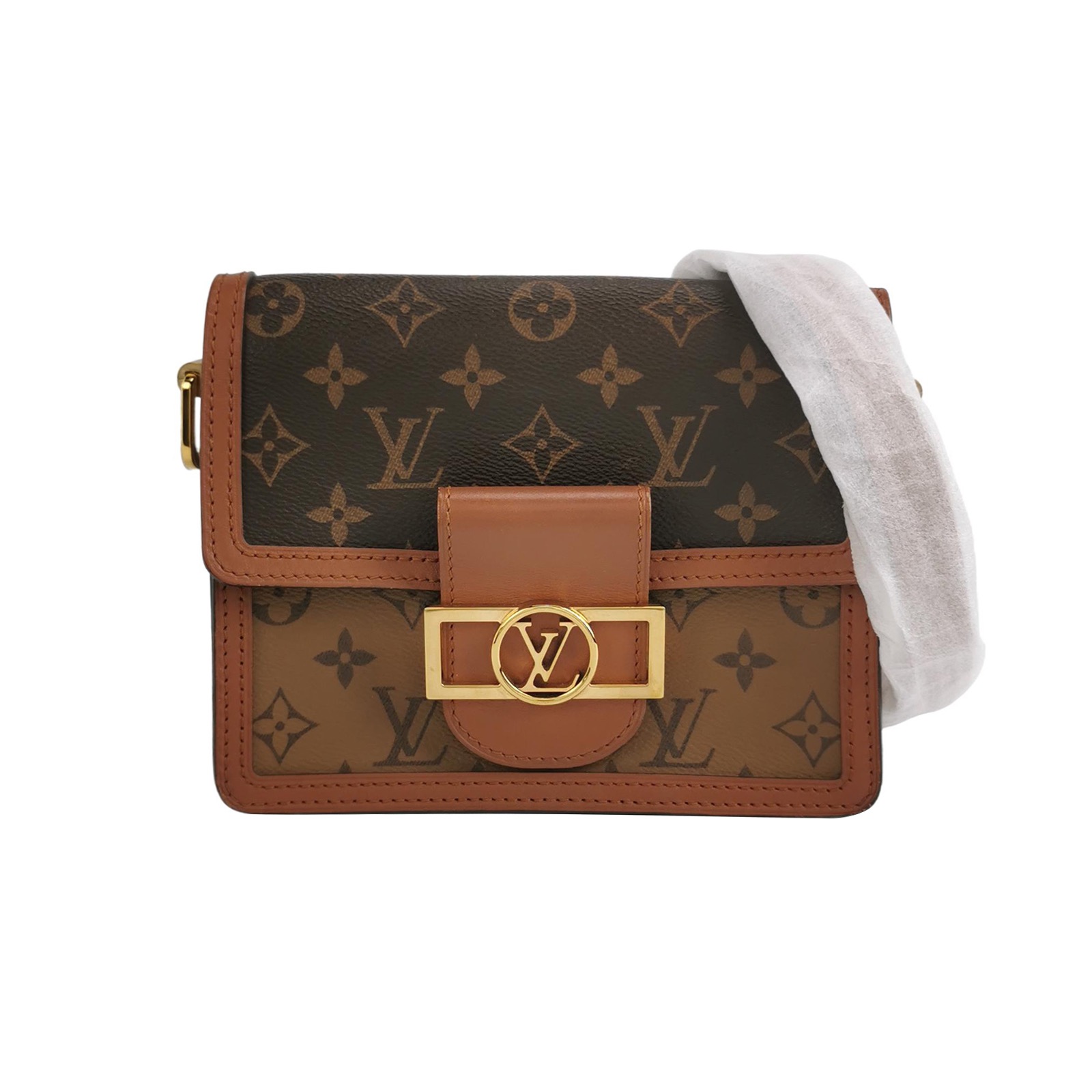 Louis Vuitton Dauphine Shoulder Bag Reverse Monogram Canvas Mini