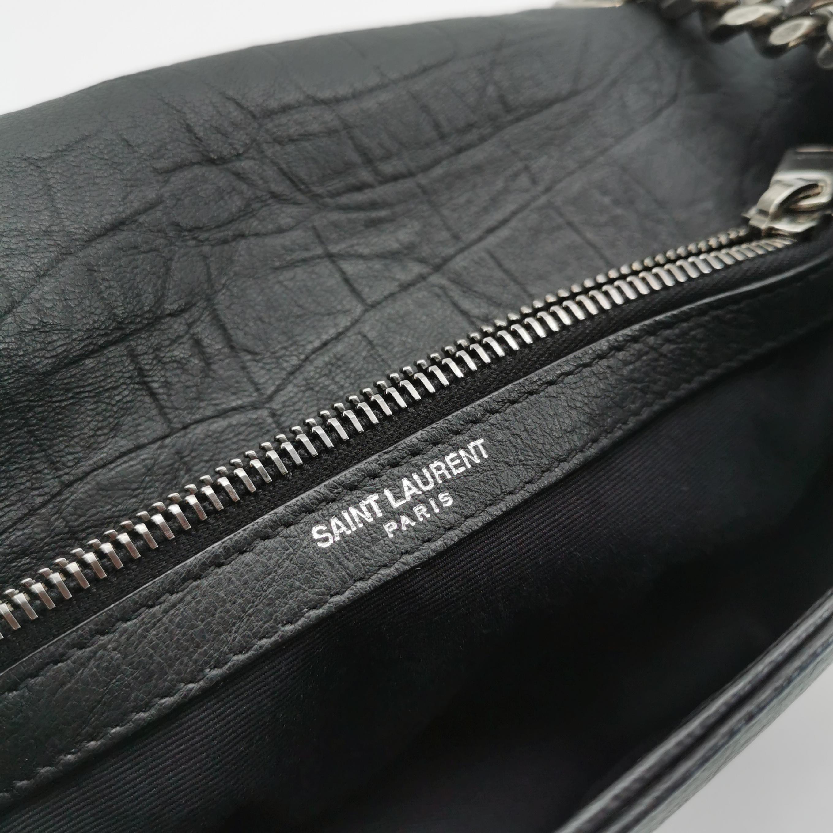 Saint Laurent West Hollywood Shoulder Bag Crocodile Embossed Leather Medium — photo 8 of 23