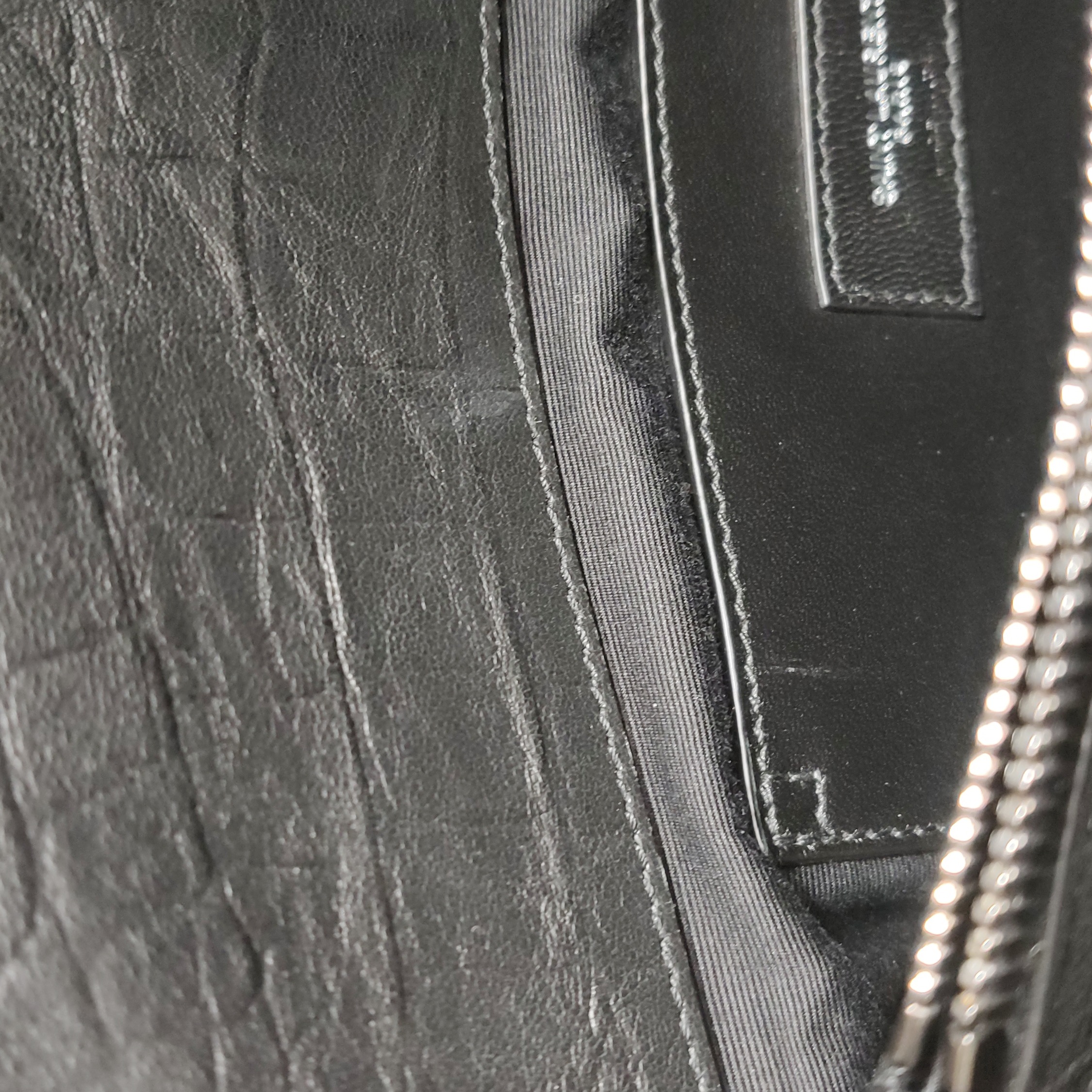Saint Laurent West Hollywood Shoulder Bag Crocodile Embossed Leather Medium — photo 9 of 23