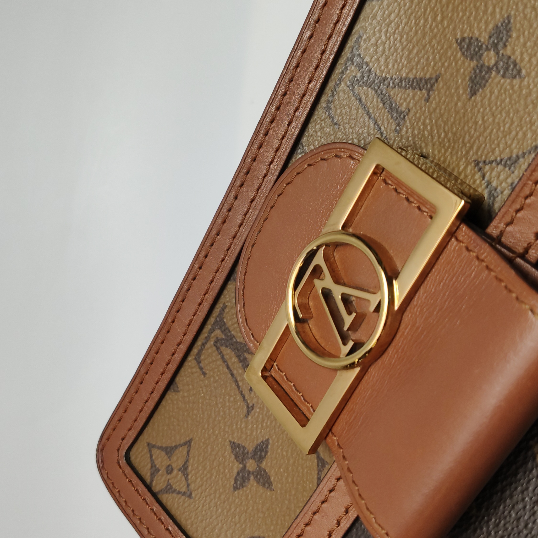 Louis Vuitton Dauphine Shoulder Bag Reverse Monogram Canvas Mini