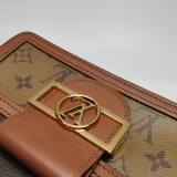 Louis Vuitton(LV) Dauphine Shoulder Bag Reverse Monogram Canvas Mini — thumbnail 13