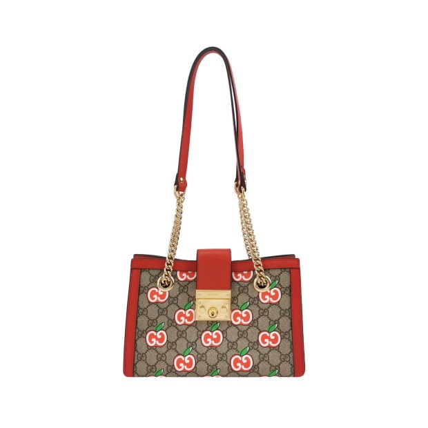 Gucci Padlock Chain Tote Printed GG Coated Canvas Small — pre-owned, Vierlot