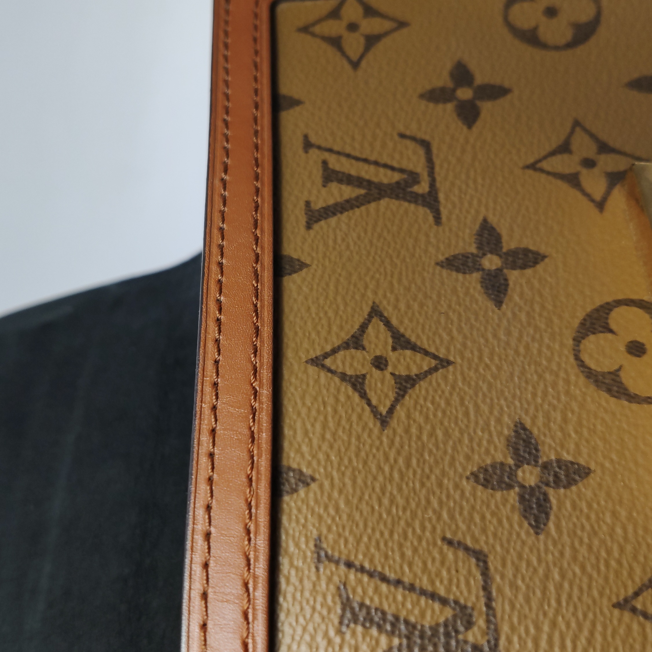 Louis Vuitton Dauphine Shoulder Bag Reverse Monogram Canvas Mini