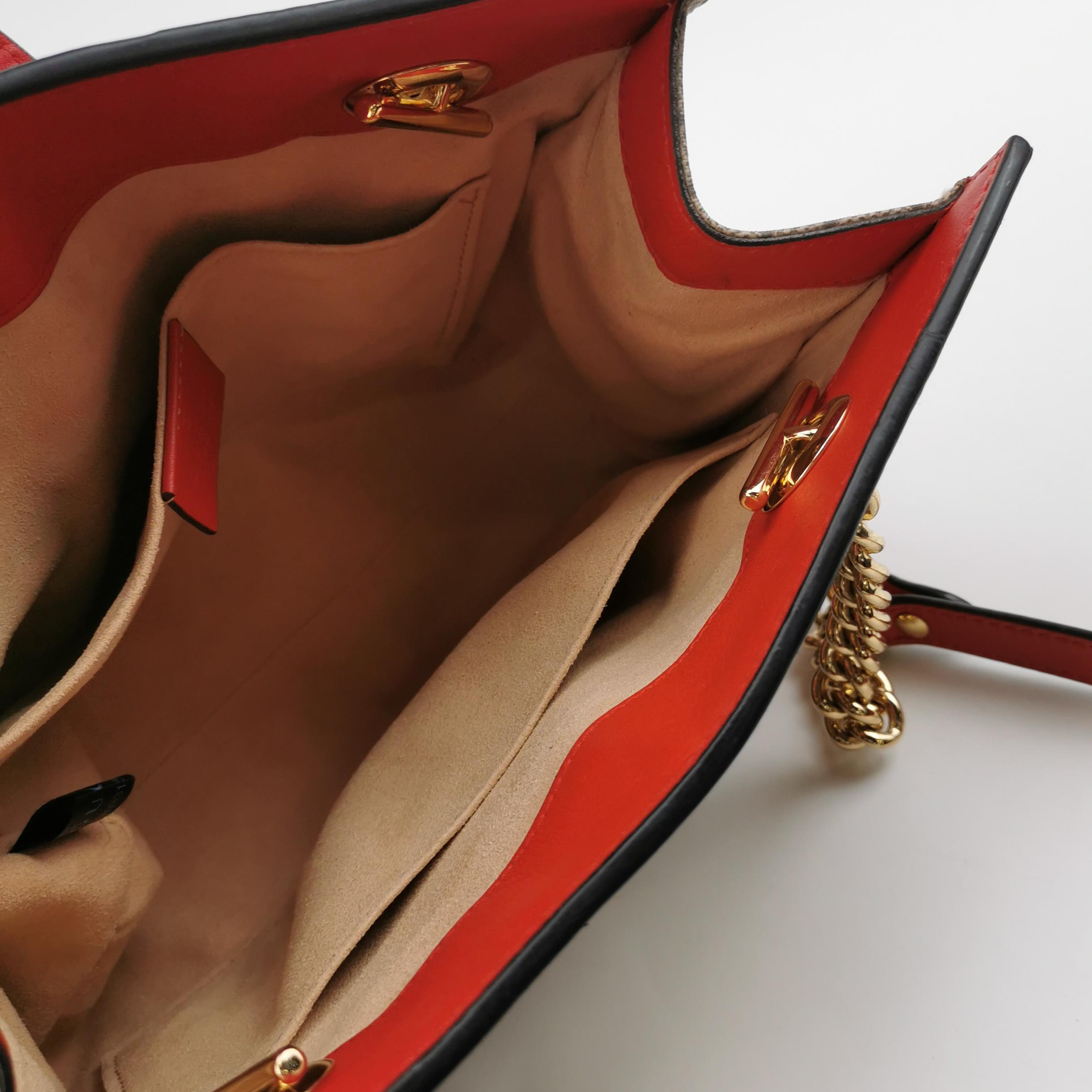 Gucci Padlock Chain Tote Printed GG Coated Canvas Small — photo 7 of 15