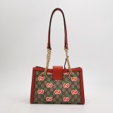 Gucci Padlock Chain Tote Printed GG Coated Canvas Small — thumbnail 3