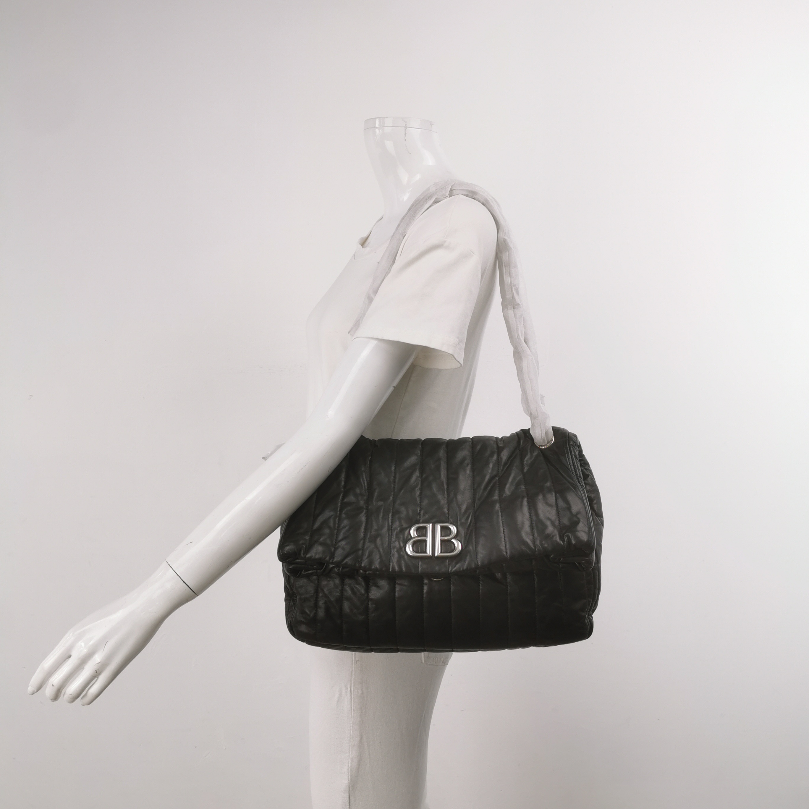 Balenciaga Monaco Chain Flap Shoulder Bag Leather Medium — alternate view