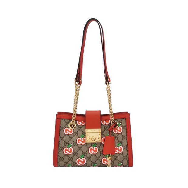 Gucci Padlock Chain Tote Printed GG Coated Canvas Small — pre-owned, Vierlot