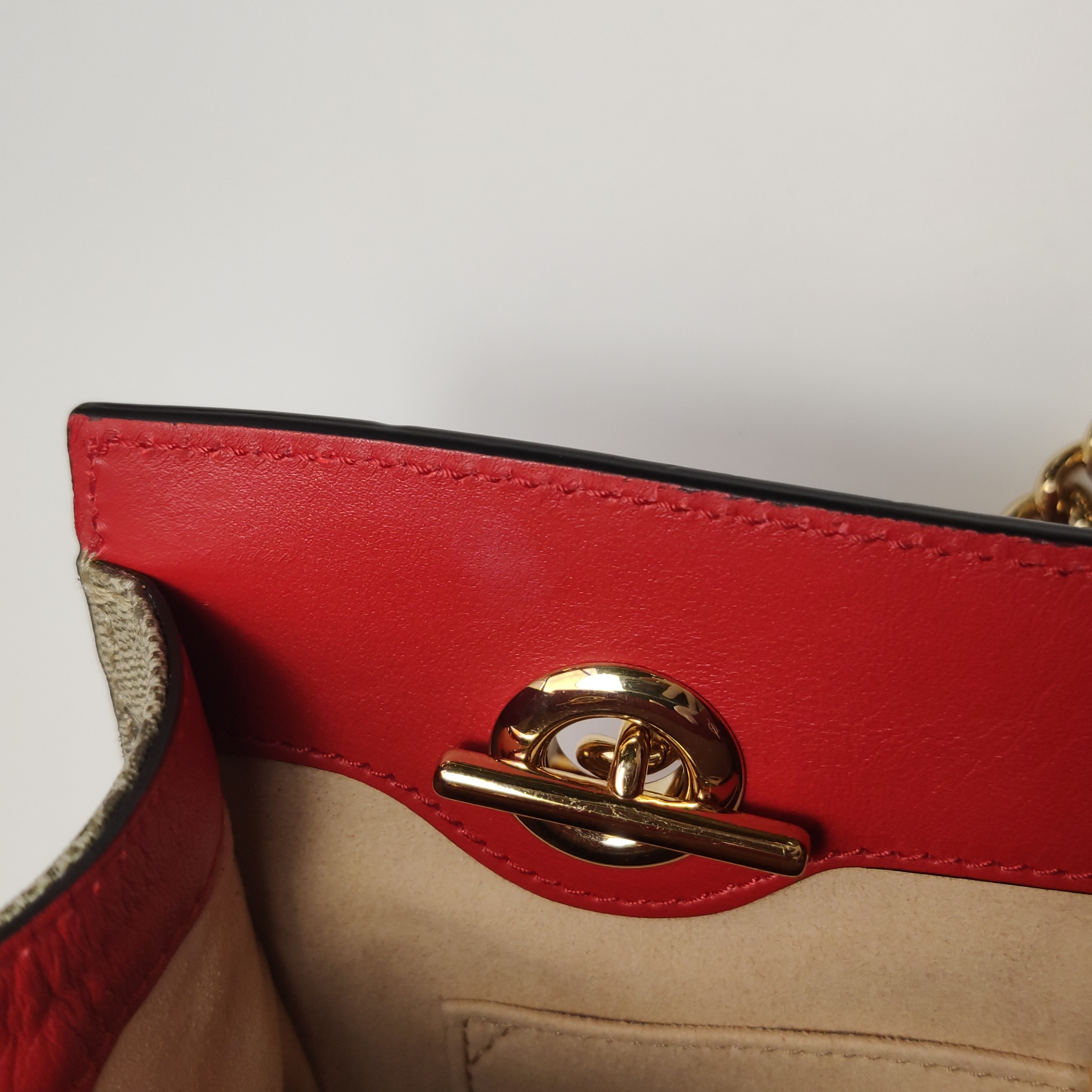Gucci Padlock Chain Tote Printed GG Coated Canvas Small — photo 8 of 14