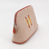 Hermes Bolide Crazy H Travel Pouch Embroidered Canvas Mini — thumbnail 3
