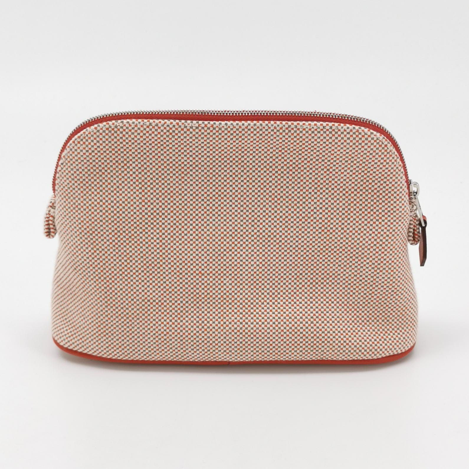 Hermes Bolide Crazy H Travel Pouch Embroidered Canvas Mini — photo 2 of 7
