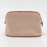 Hermes Bolide Crazy H Travel Pouch Embroidered Canvas Mini — thumbnail 2