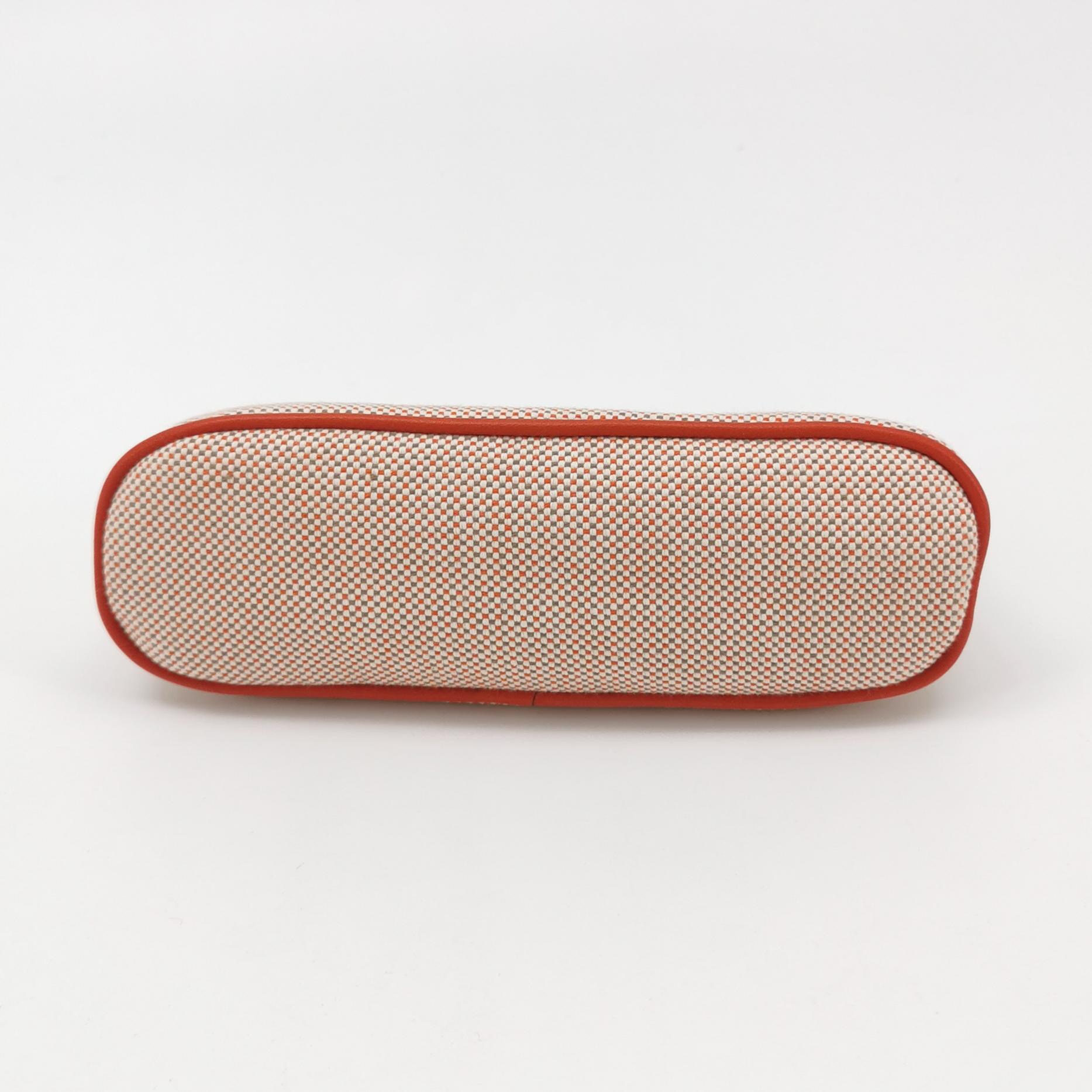 Hermes Bolide Crazy H Travel Pouch Embroidered Canvas Mini — photo 5 of 7