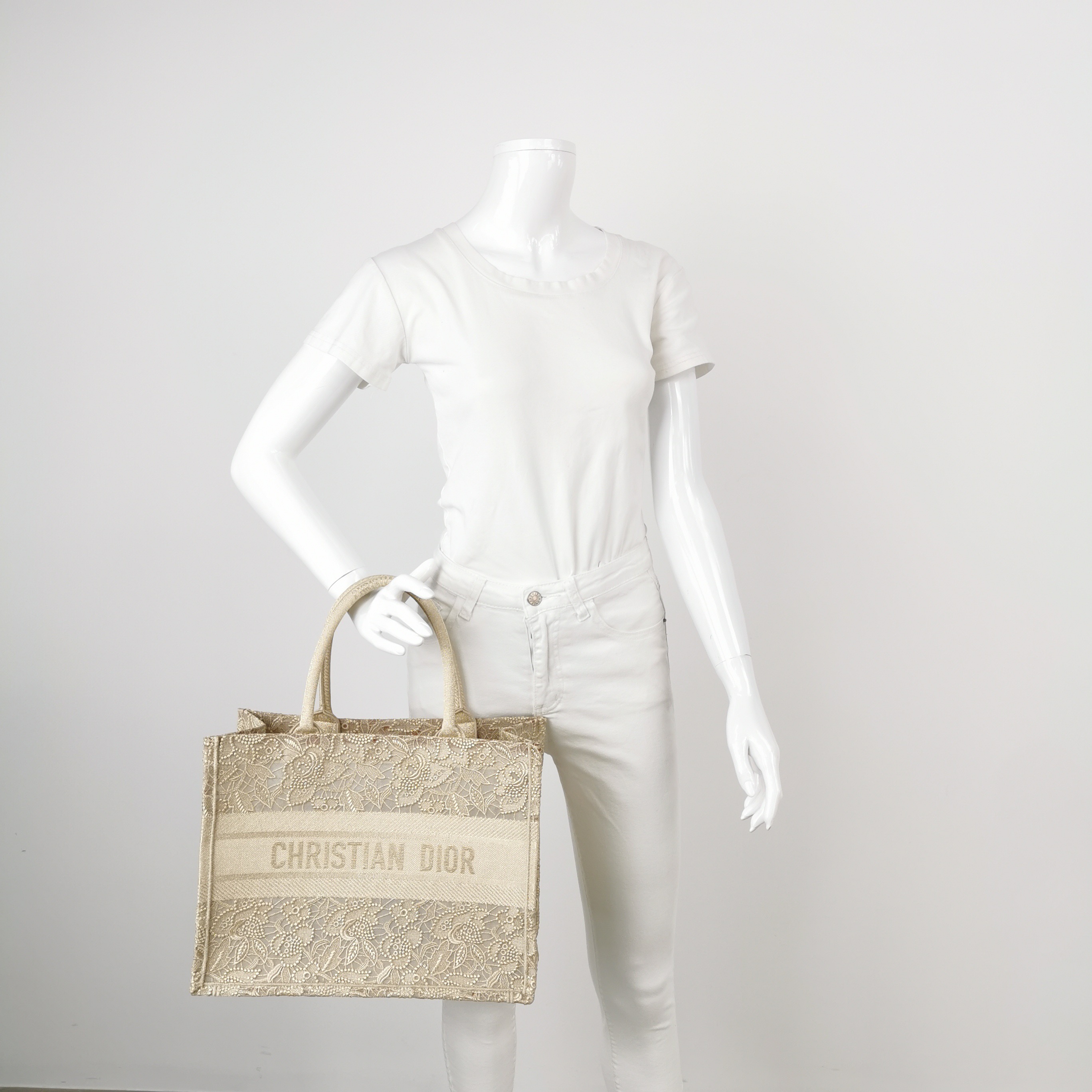 Dior Book Tote Embroidered Canvas Medium — alternate view