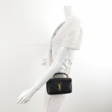 Saint Laurent（YSL) Classic Monogram College Bag Matelasse Chevron Leather Mini — thumbnail 2