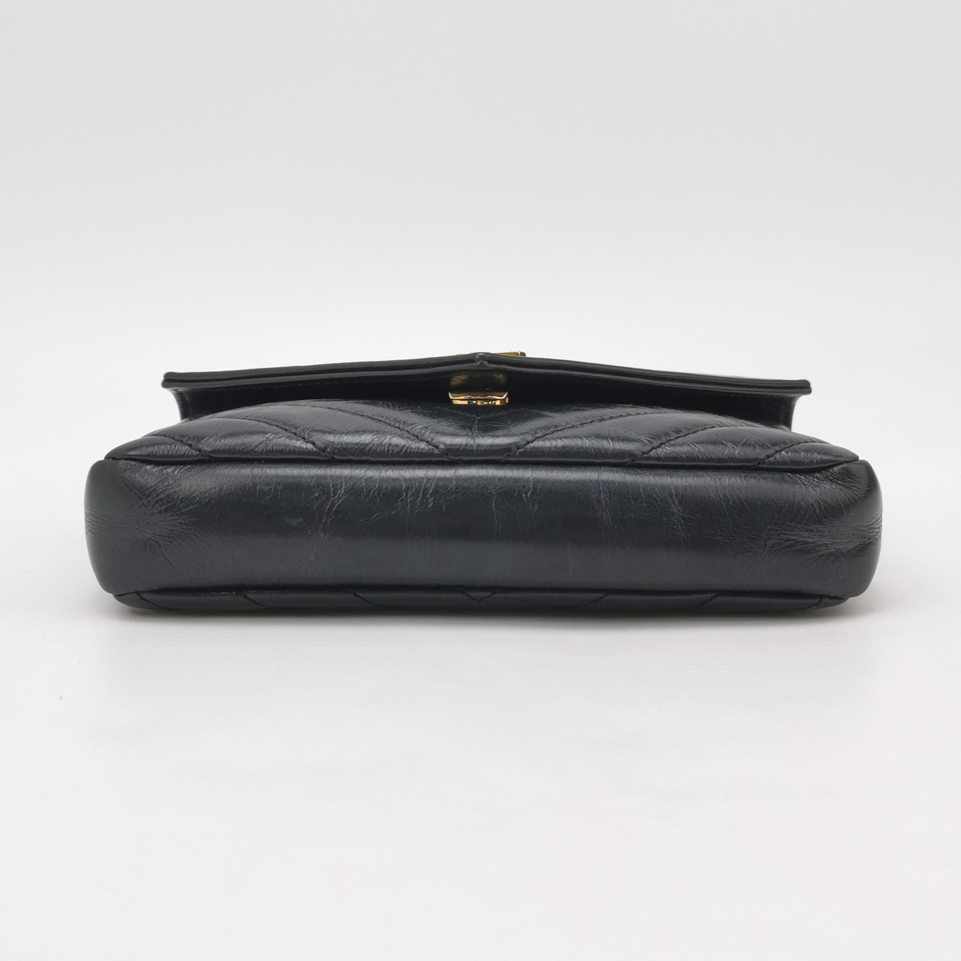 Saint Laurent（YSL) Classic Monogram College Bag Matelasse Chevron Leather Mini — photo 6 of 23