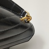 Saint Laurent（YSL) Classic Monogram College Bag Matelasse Chevron Leather Mini — thumbnail 20