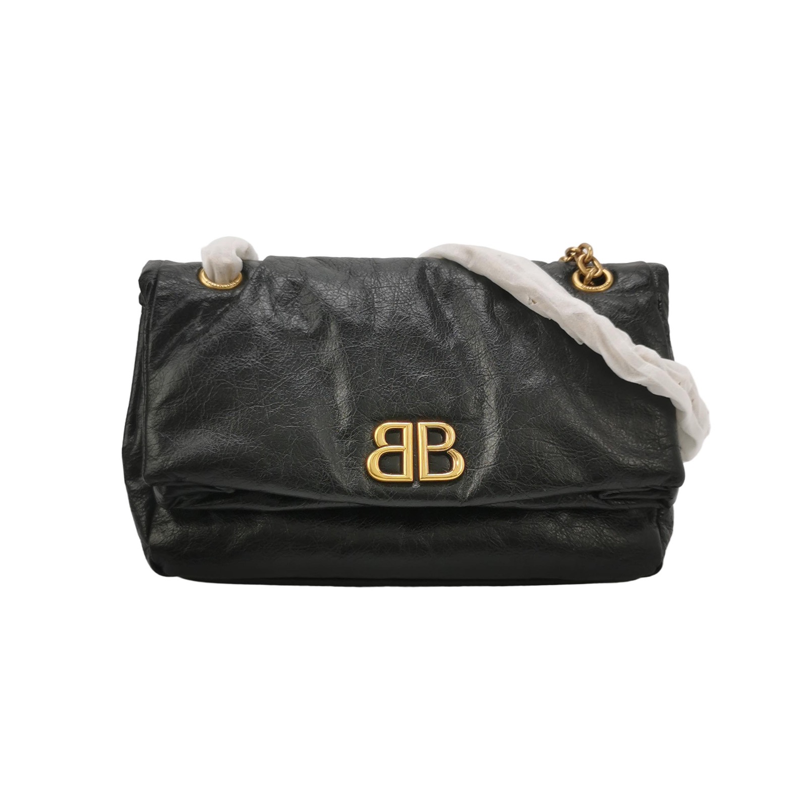 Balenciaga Monaco Chain Flap Shoulder Bag Leather Small — photo 1 of 20