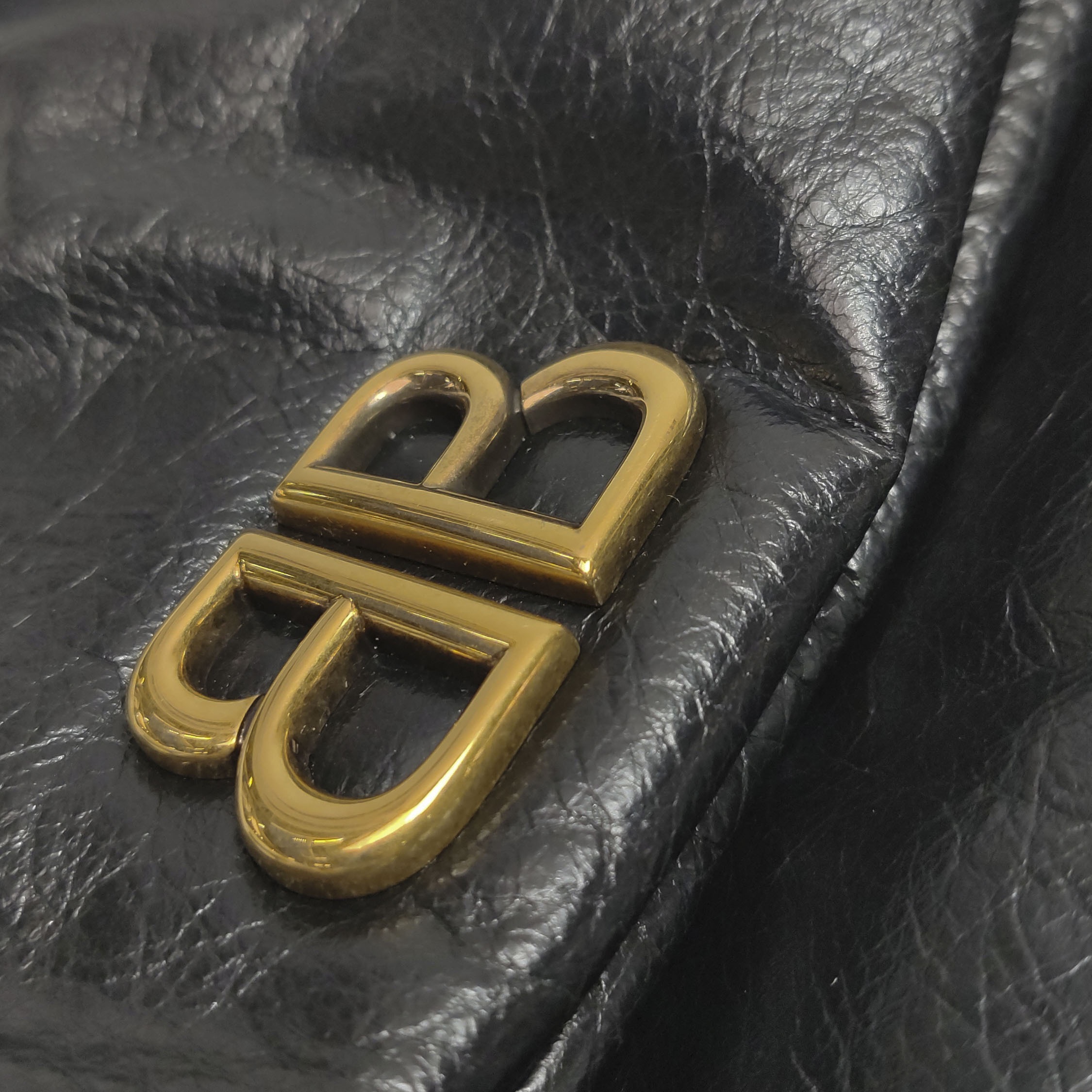 Balenciaga Monaco Chain Flap Shoulder Bag Leather Small — photo 17 of 20