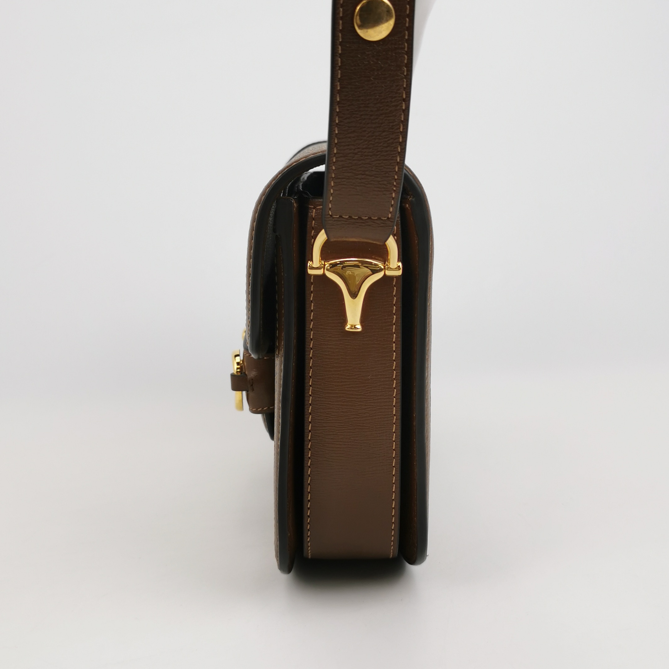 Gucci Horsebit 1955 Shoulder Bag GG Coated Canvas with Leather — photo 3 of 16